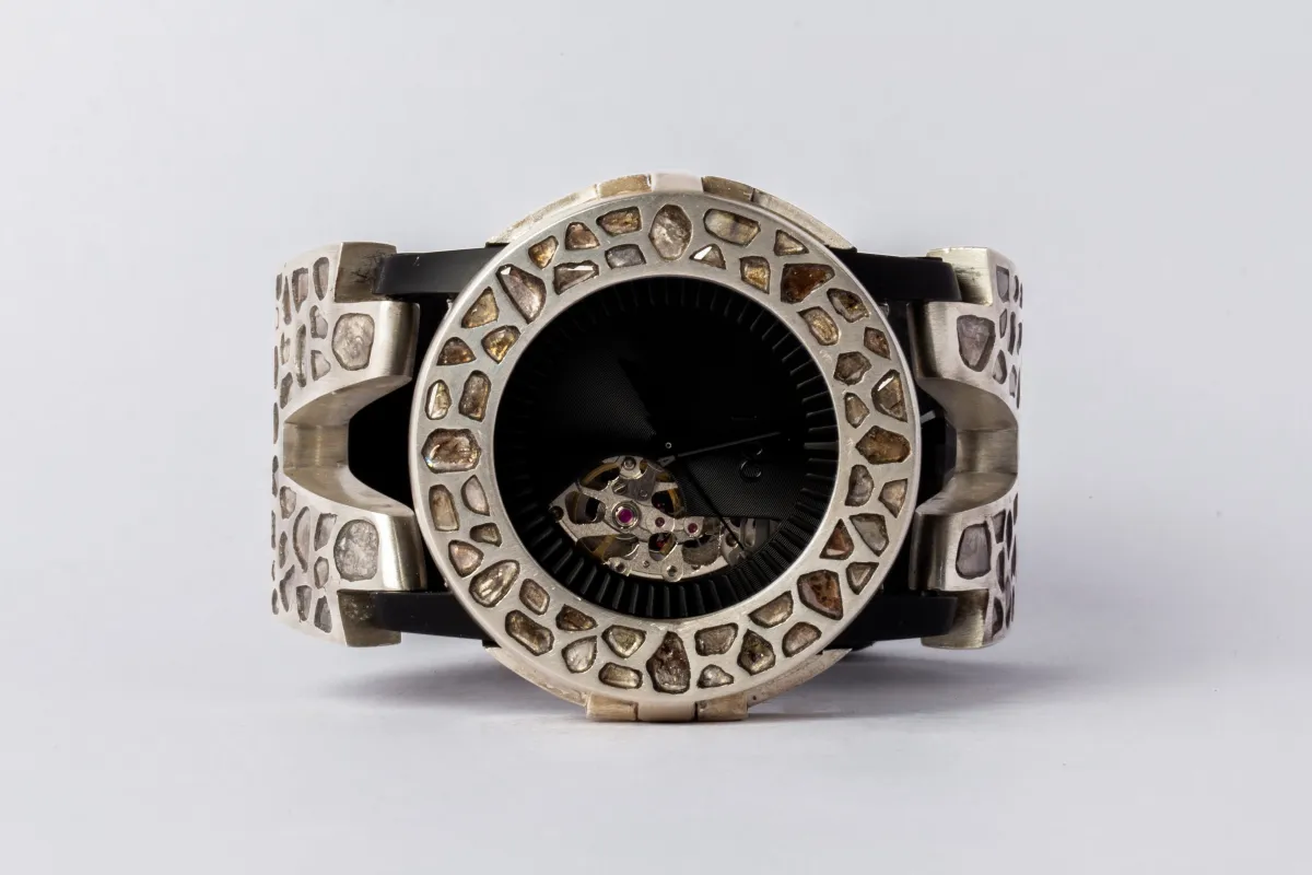 P4—FOB Watch #148 (Case [Mega Pavé], Hyperstrap-V [Mega Pavé, Buckle], Phantom, MA+DIA-MA+DIA-NG) sold by Parts of Four