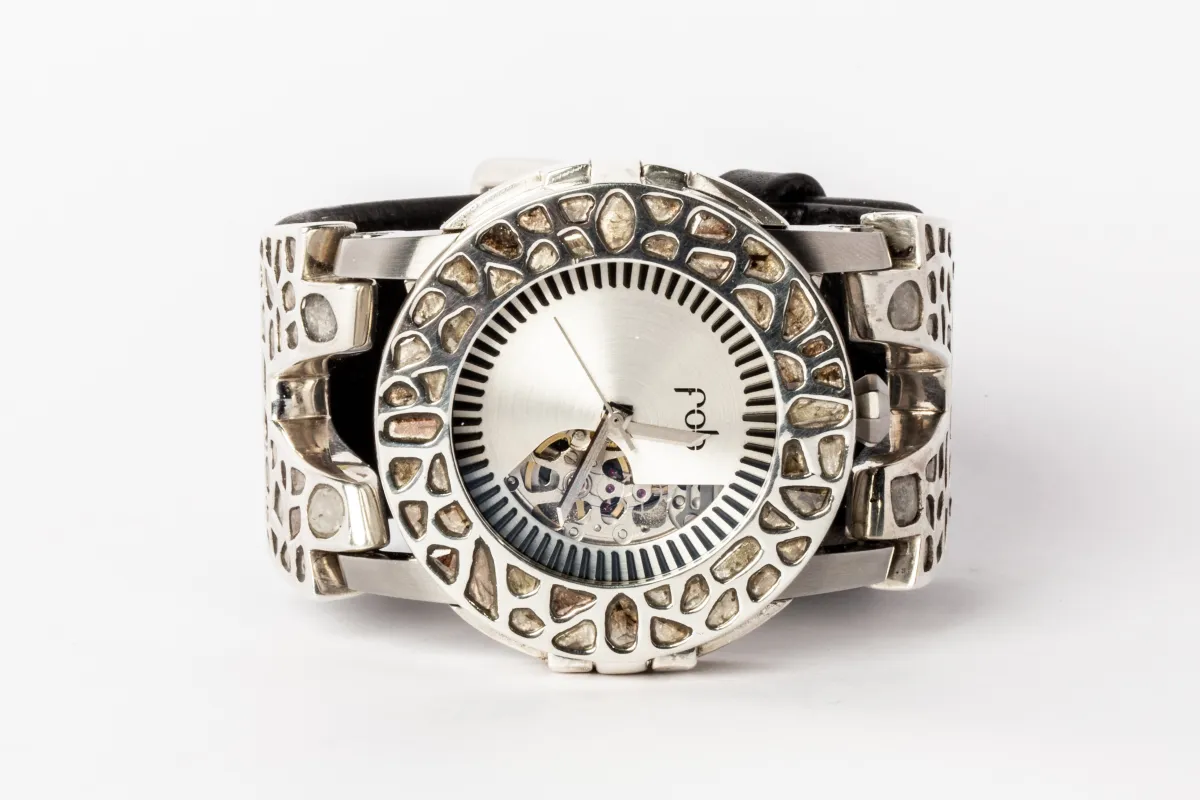 P4—FOB Watch #153 (Case [Mega Pavé], Hyperstrap-V [Mega Pavé, Buckle], Oblivion, PA+DIA-PA+DIA-NG) sold by Parts of Four