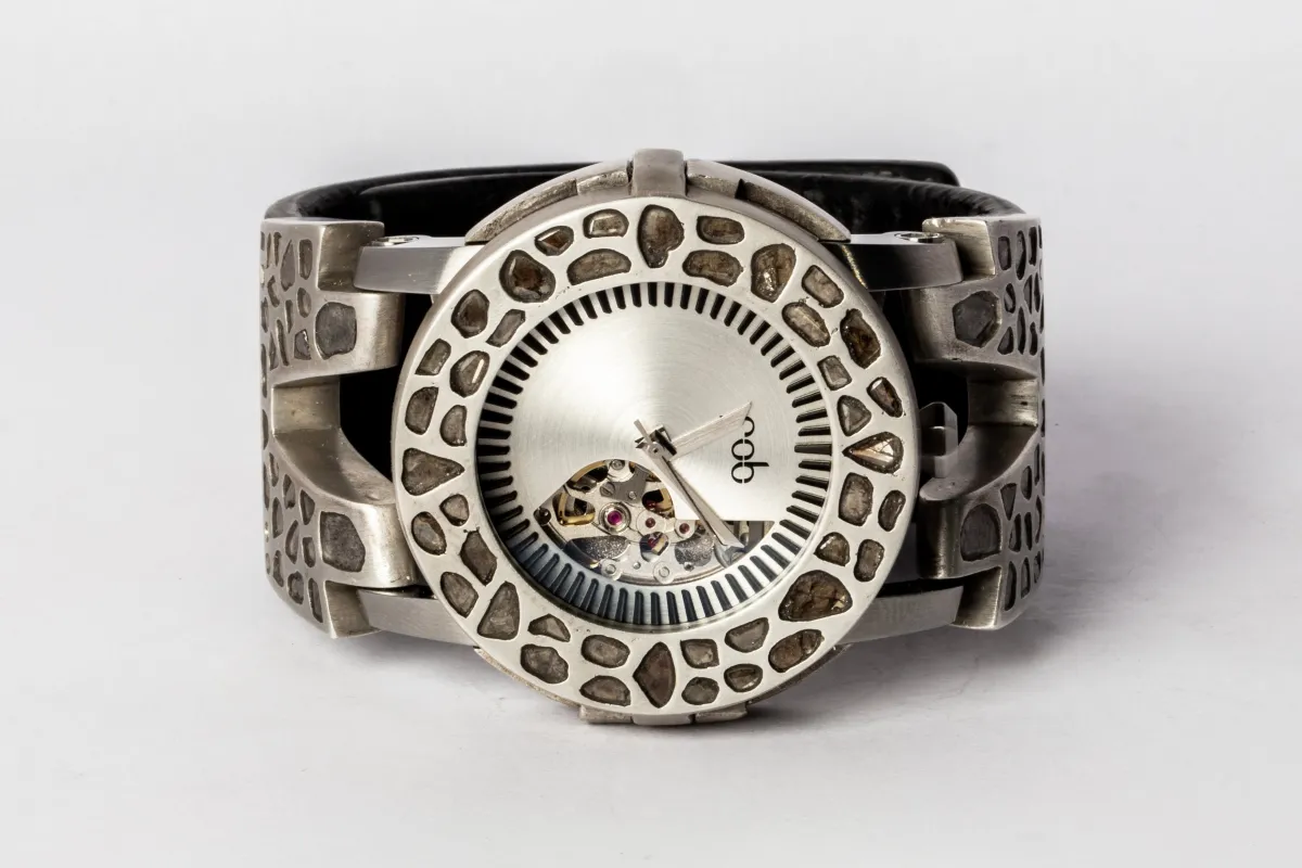 P4—FOB Watch #117 (Case [Mega Pavé], Hyperstrap-V [Mega Pavé, Studs], Oblivion, DA+DIA-DA+DIA-NG) sold by Parts of Four