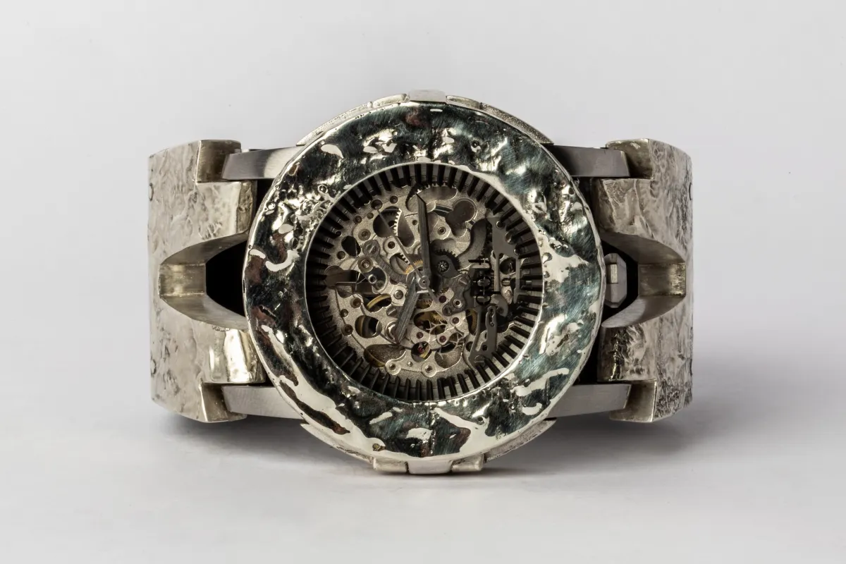 P4—FOB Watch #2 (Case, Hyperstrap-V [Studs], Silver Skeleton, MA10KW-MA10KW-NG) sold by Parts of Four