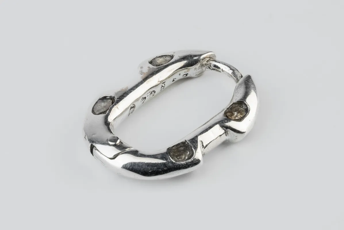 Deco Earring (Extra Small, 0.4 CT, 8 Diamond Slabs, PA+DIA) sold by Parts of Four