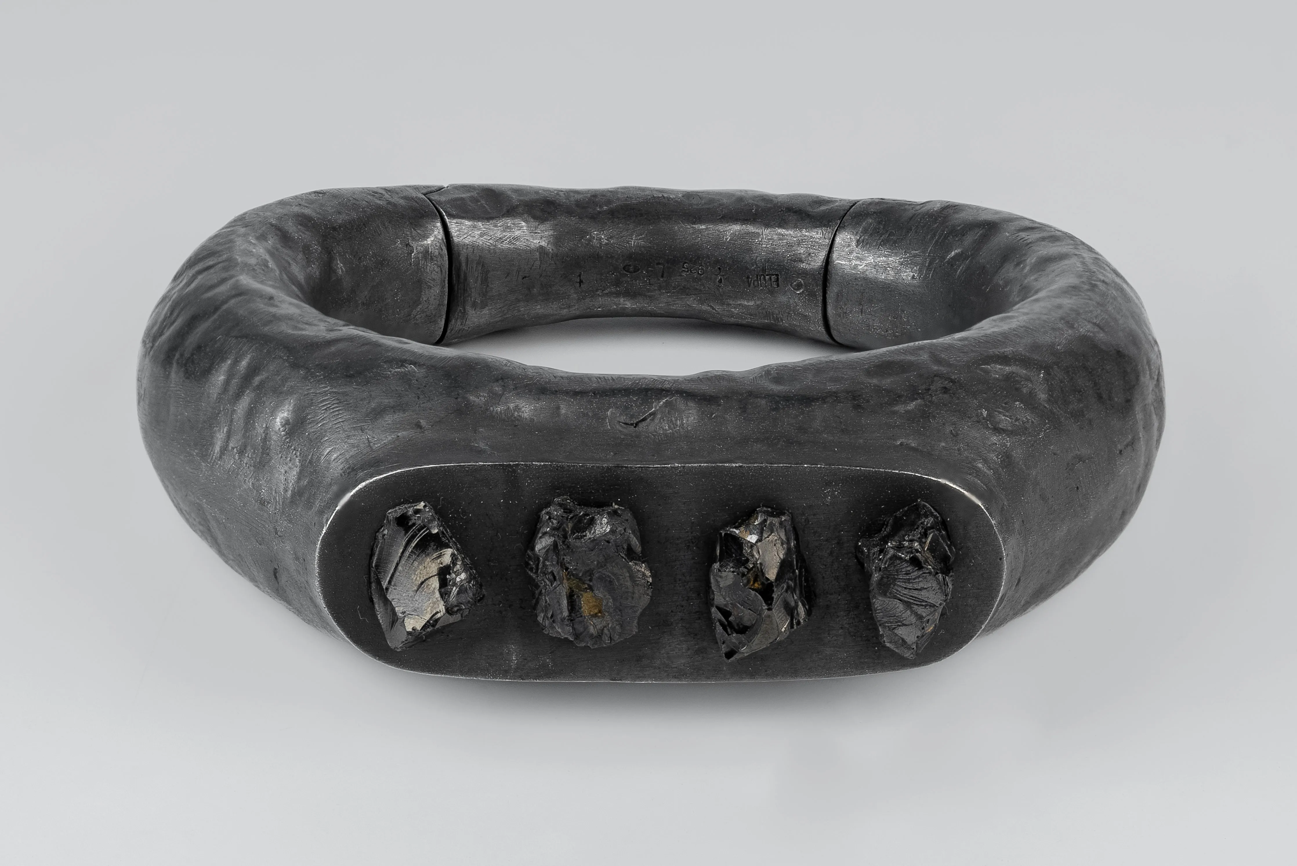 Thick Roman bracelet (Shungite, KA+NS) sold by Parts of Four product image thumbnail 3