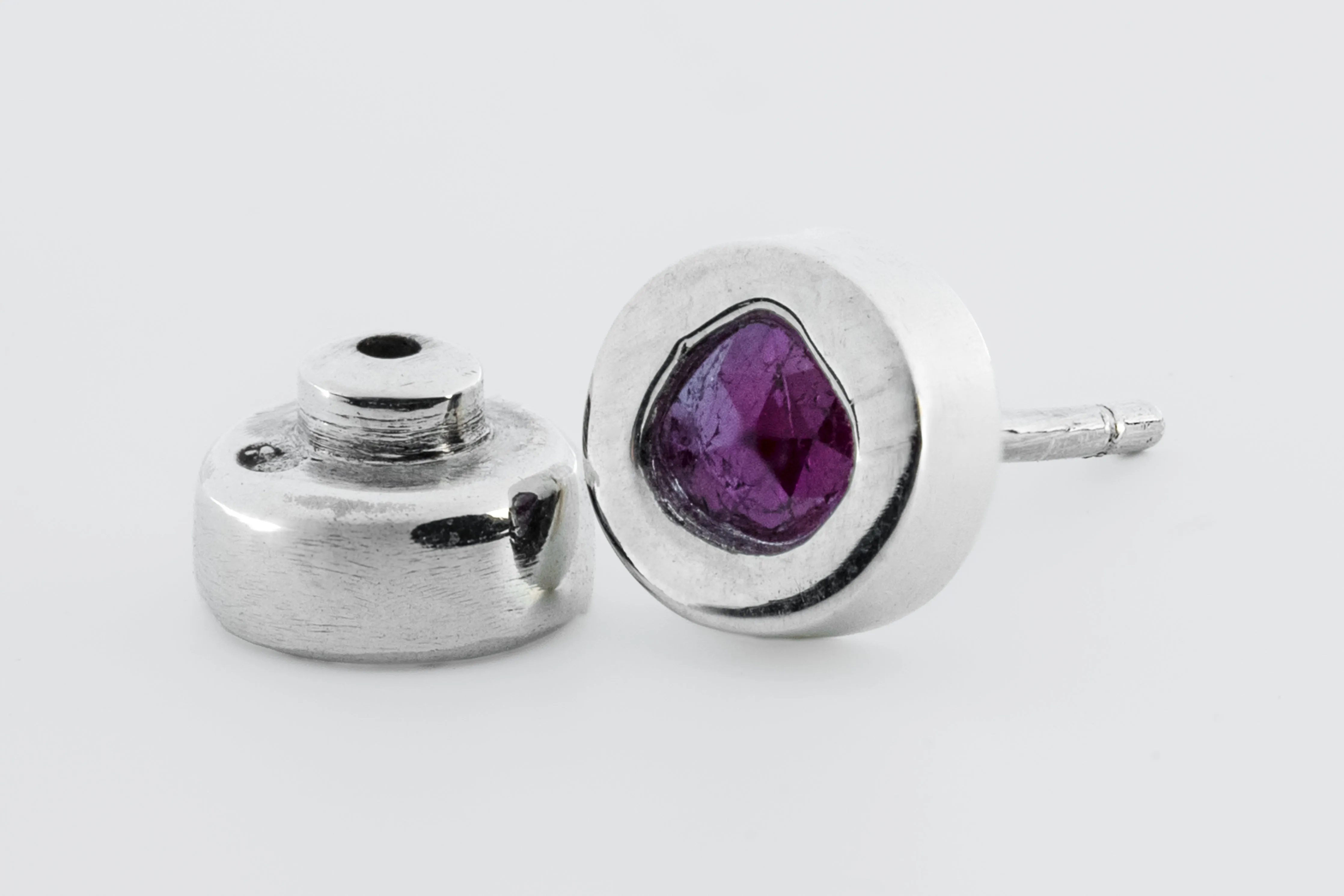 Stud Earring (0.2 CT, Ruby Slice, PA+RUB) sold by Parts of Four