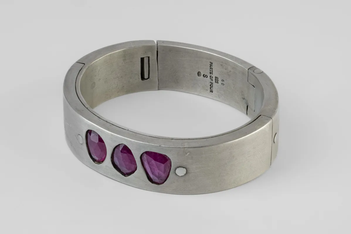 Sistema Bracelet v2 (6.0 CT, 3 Ruby Slices, 17mm, DA+RUB) sold by Parts of Four