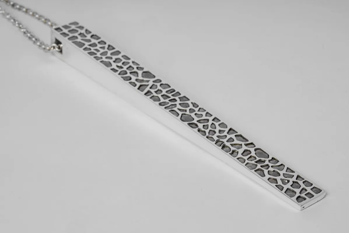 Giant Wedge Necklace (Half Width, v2, Mega Pavé, PA+DIA) sold by Parts of Four