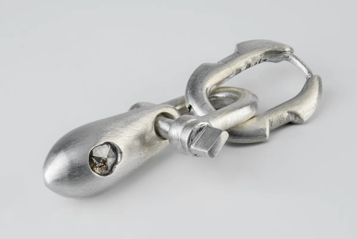 Deco Earring (Extra Small Links, Chrysalis Charm Var., 0.2 CT, MA+DIA) sold by Parts of Four