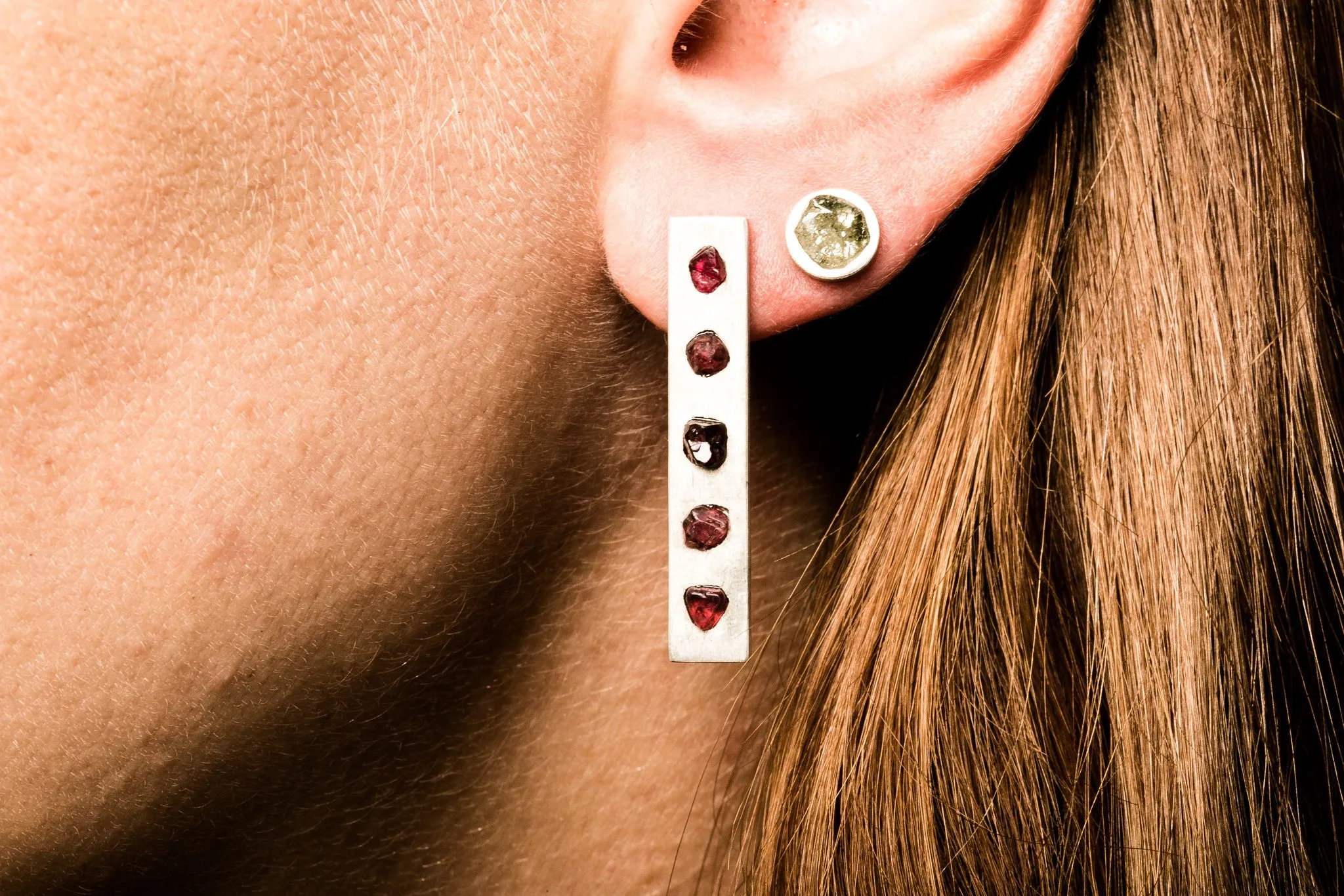 Plate Earring (5-Setting, 34mm, DA+SPL) sold by Parts of Four product image thumbnail 3