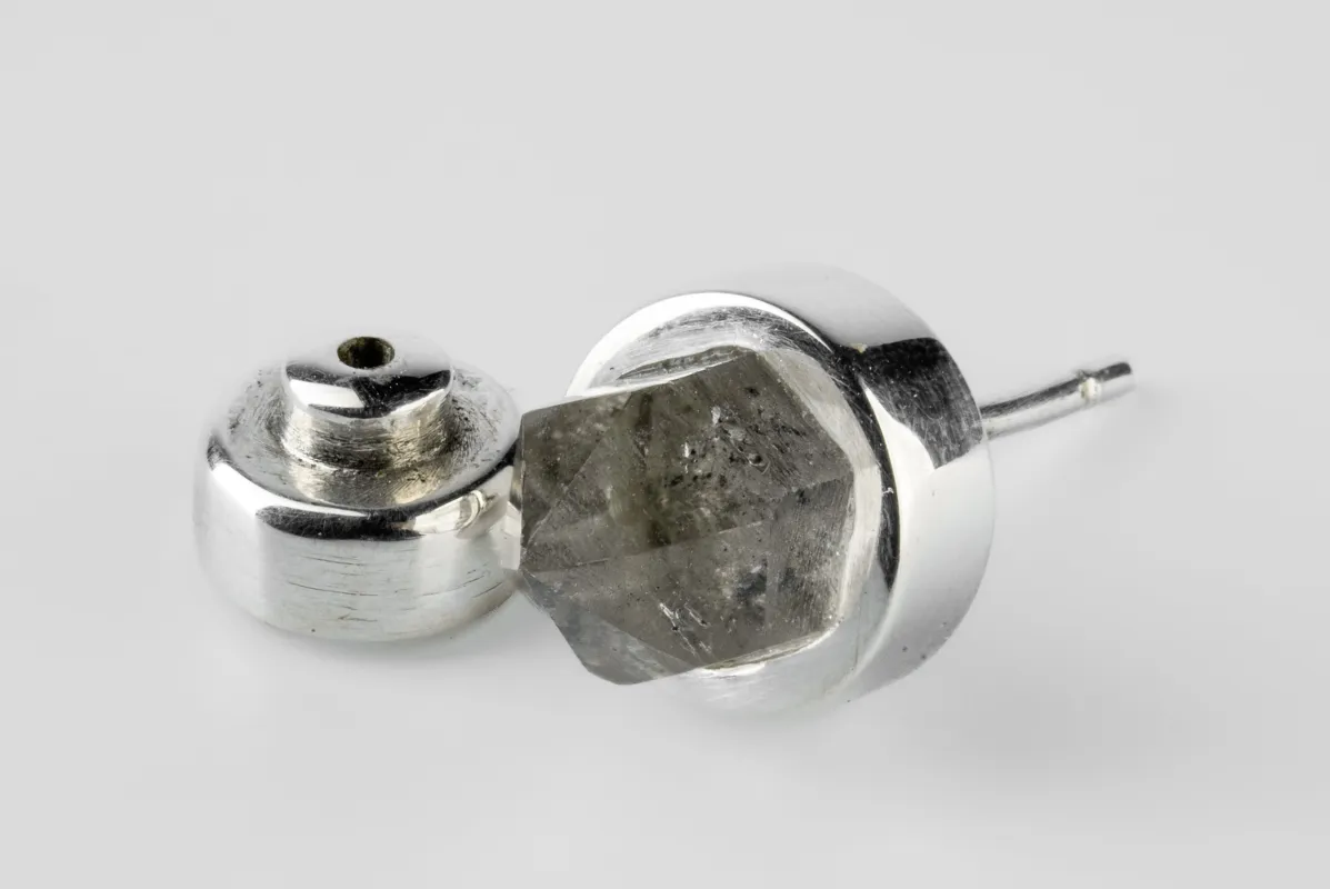 Stud Earring (9mm, Herkimer Spike, PA+HER) sold by Parts of Four