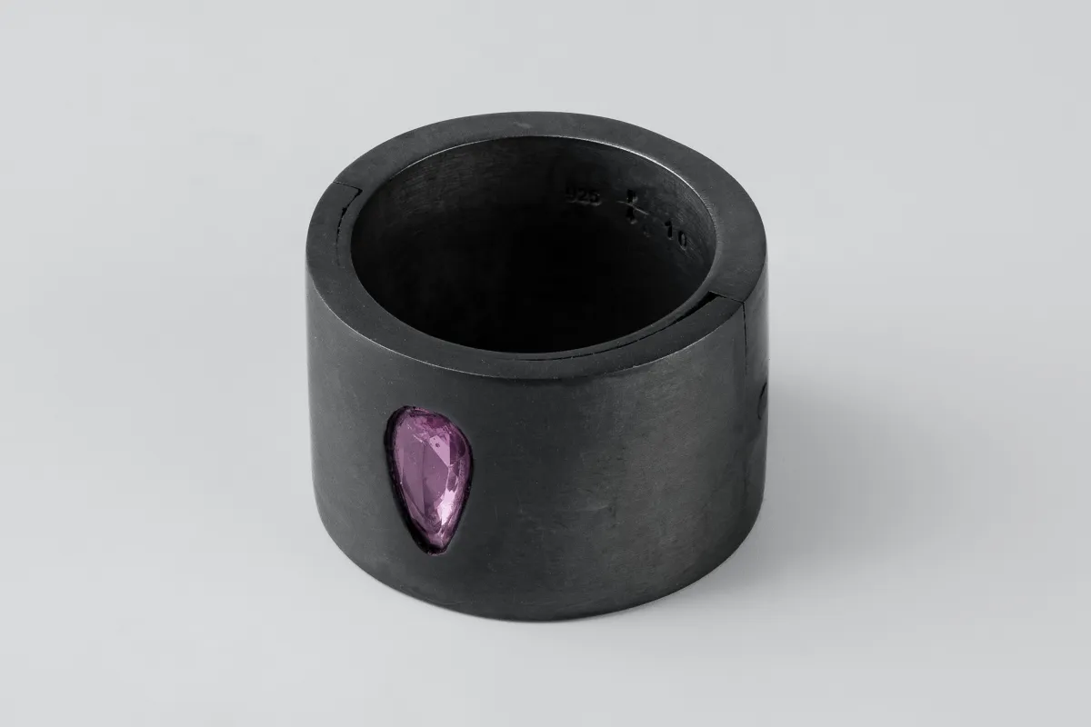 Sistema Ring (0.8 CT, Pink Sapphire Faceted Slab, 17mm, KA+PKSAF) sold by Parts of Four