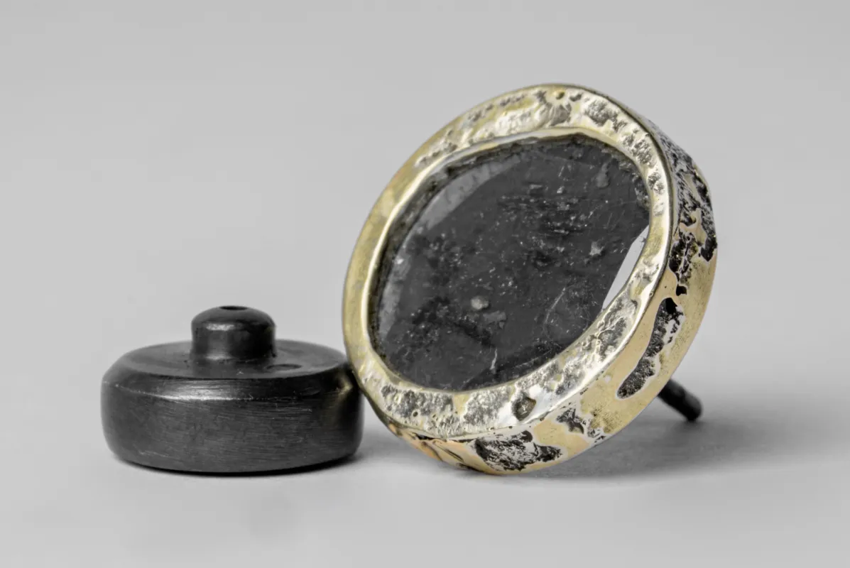 Stud Earring (Fuse, 1.0 CT, Diamond Slab, KA18K+DIA) sold by Parts of Four