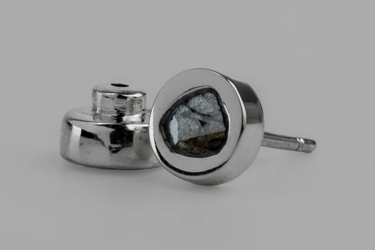 Tiny Stud Earring (0.1 CT, Diamond Slab, PA+DIA) sold by Parts of Four