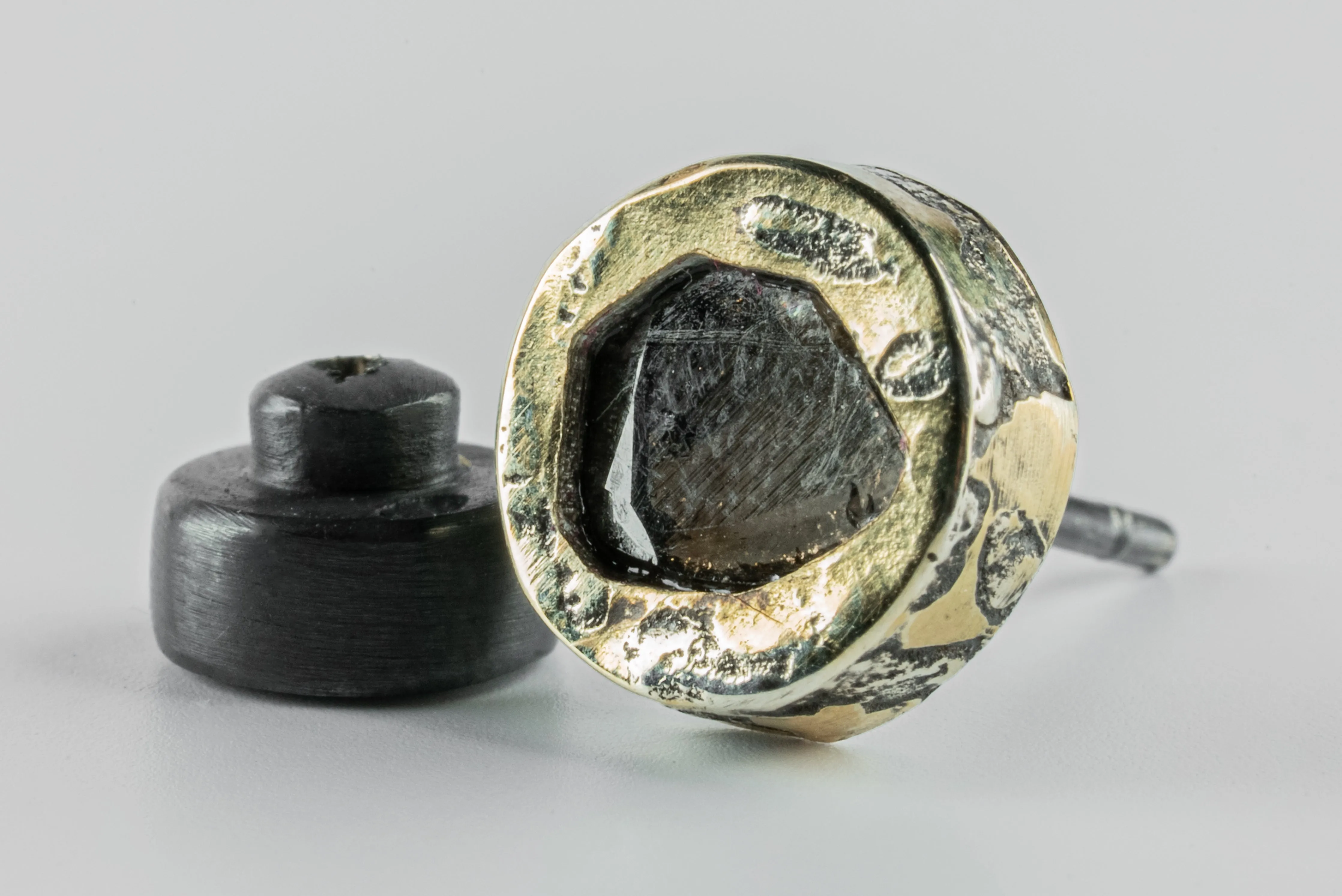 Stud Earring (Fuse, 0.4 CT, Diamond Slab, KA18K+DIA) sold by Parts of Four