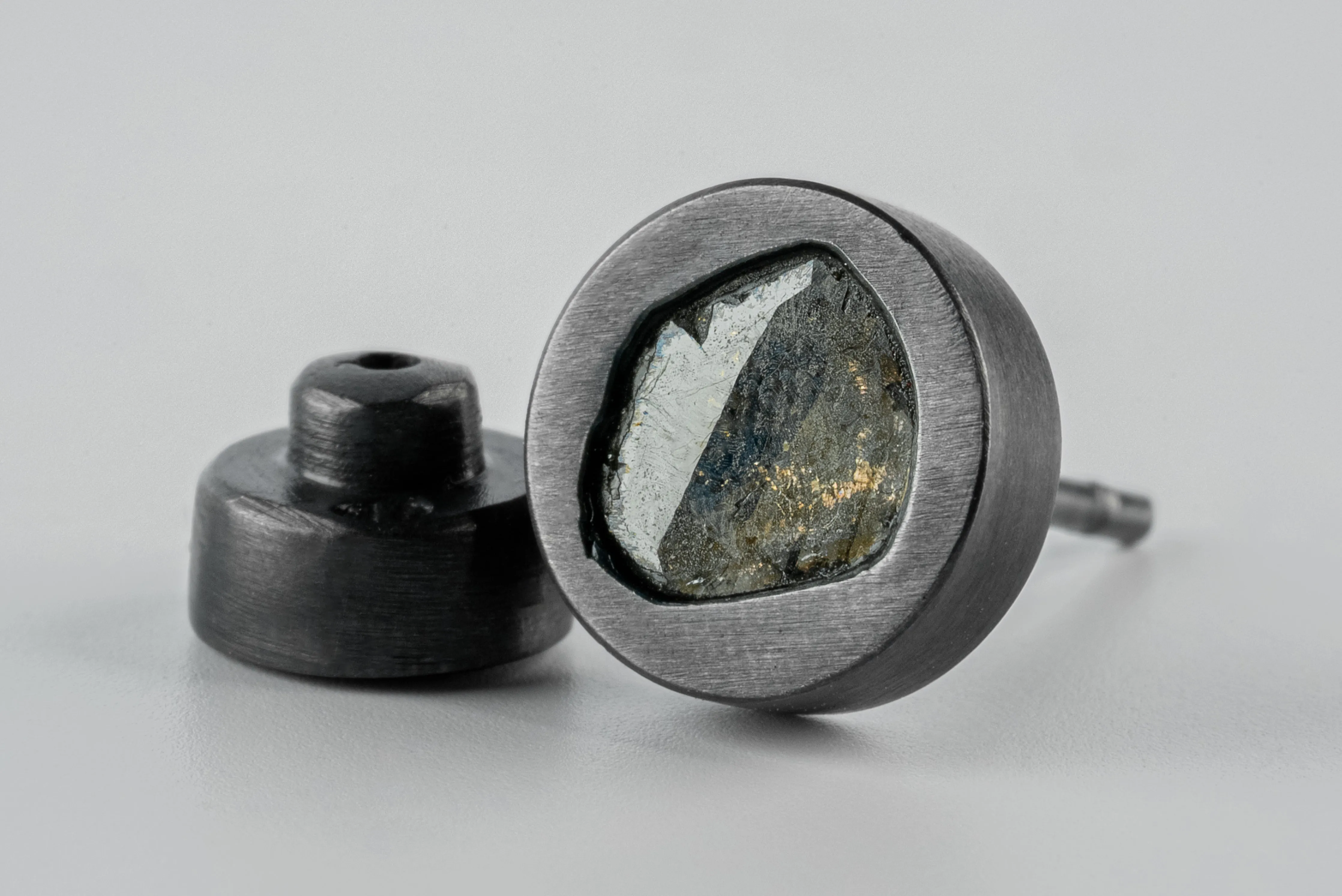 Stud Earring (0.4 CT, Diamond Slab, KA+DIA) sold by Parts of Four