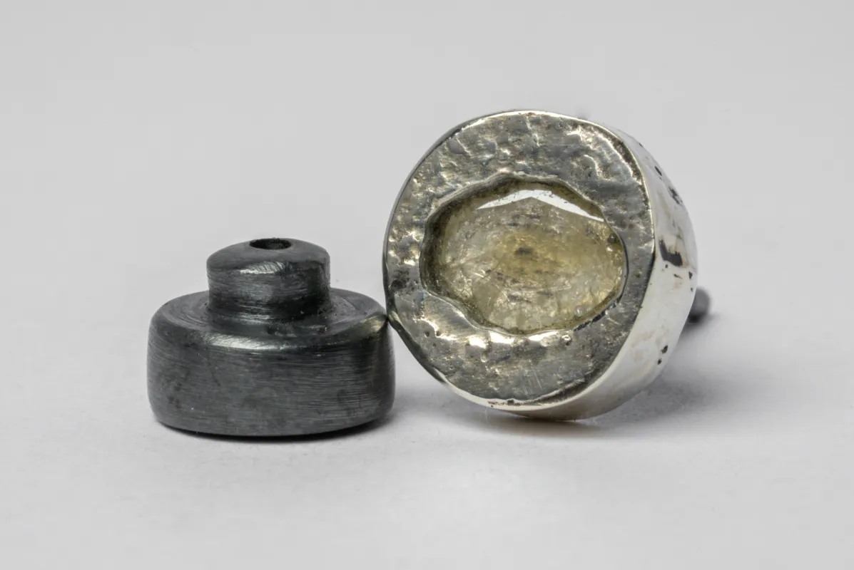 Stud Earring (Fuse, 0.2 CT, Yellow Diamond Slab, KA10KW+YDIA) sold by Parts of Four