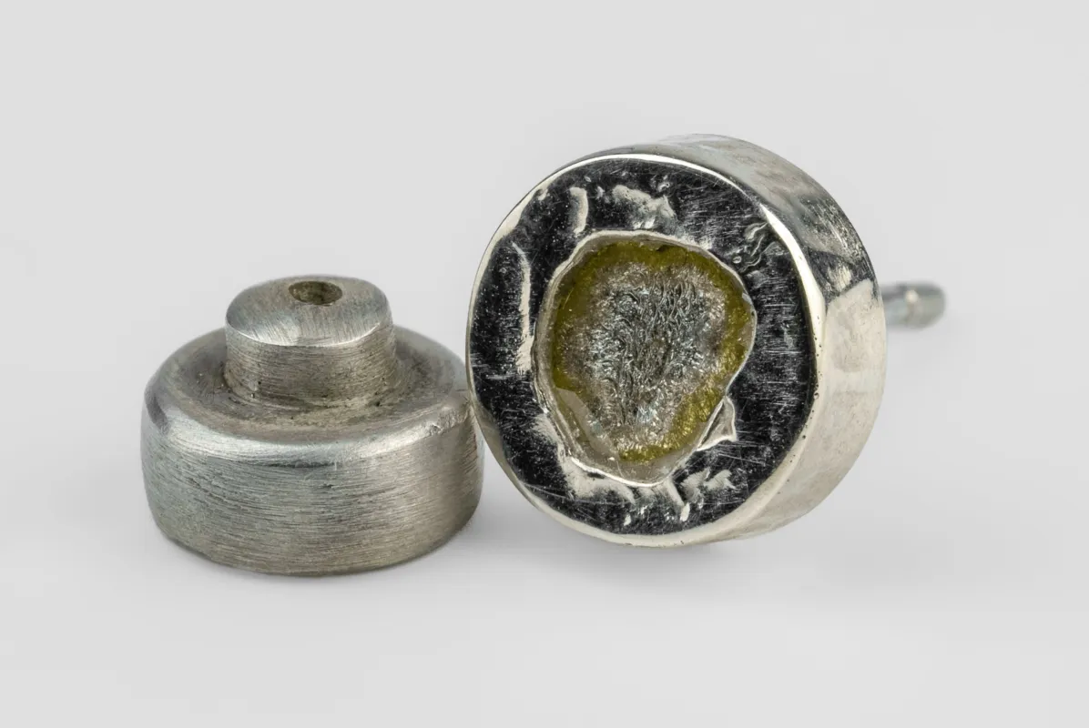 Stud Earring (Fuse, 0.2 CT, Yellow Diamond Slab, DA10KW+YDIA) sold by Parts of Four