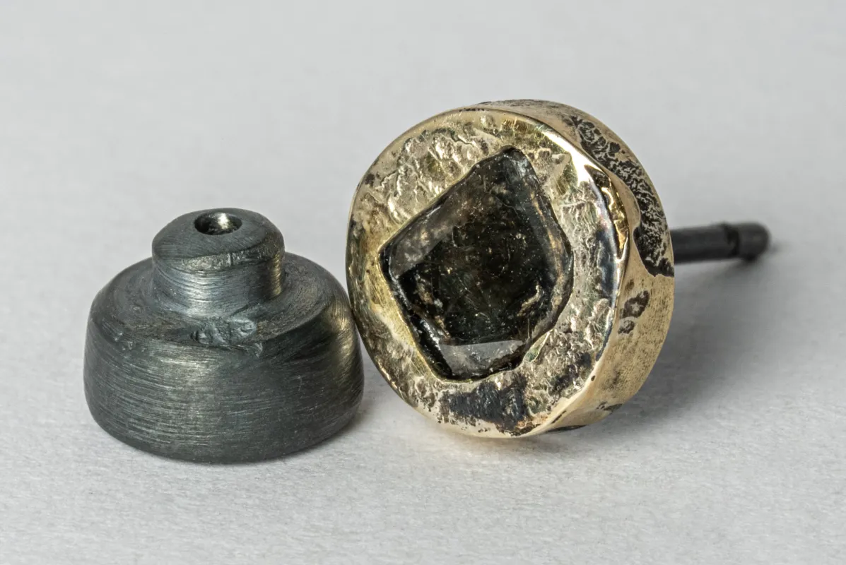 Stud Earring (Fuse, 0.2 CT, Diamond Slab, KA18K+DIA) sold by Parts of Four