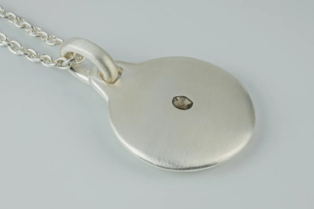 Disk Necklace (0.2 CT, Tiny Faceted Diamond Slab, 35mm, MA+FCDIA) sold by Parts of Four
