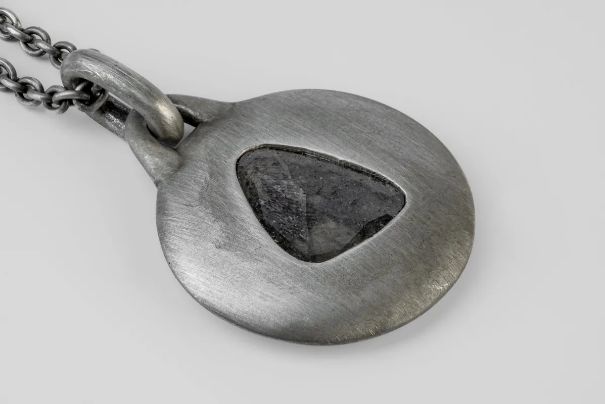 Morphed Disk Necklace (3.0 CT, Diamond Slab, 35mm, DA+DIA) sold by Parts of Four