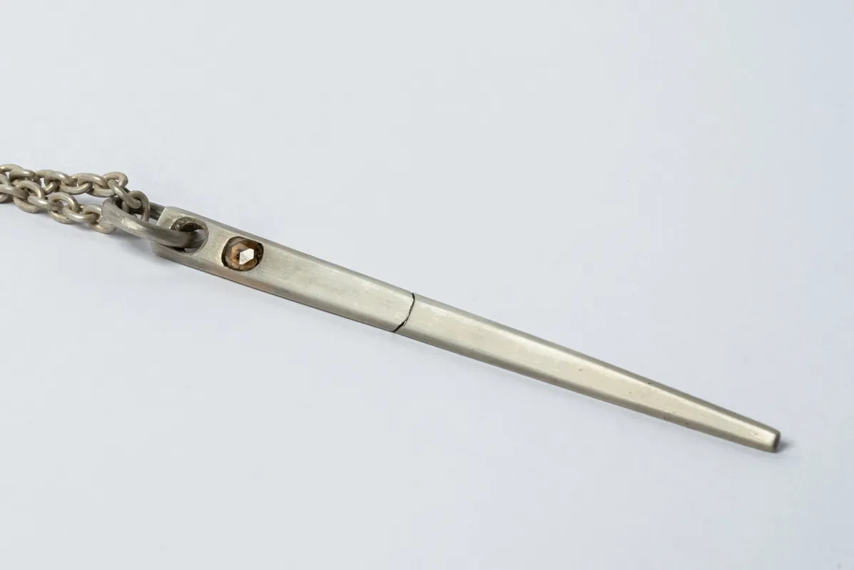 Spike Necklace (0.3 CT, Chunky Diamond Slab, DA+DIA) sold by Parts of Four