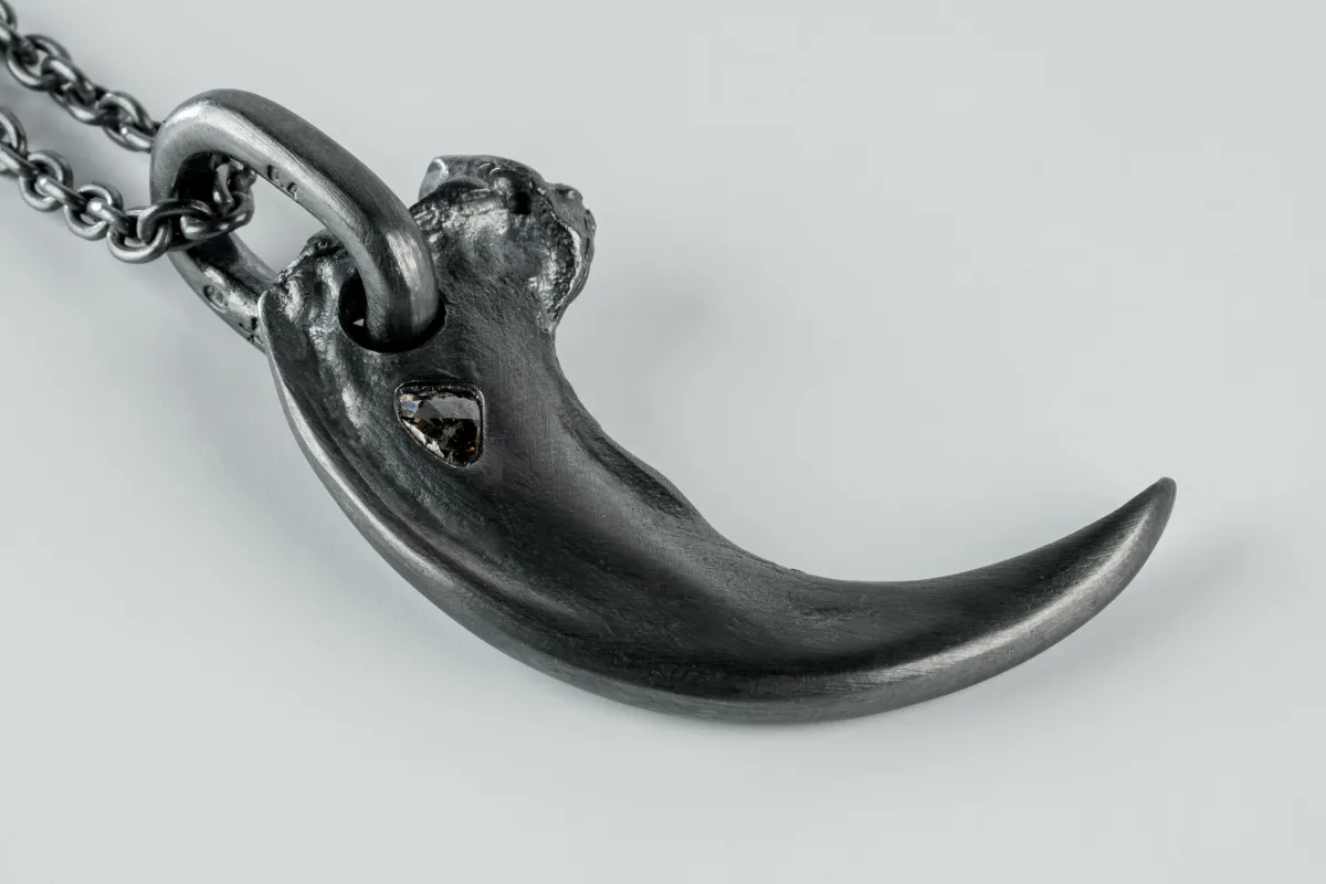 Bear Claw Necklace Redux (0.4 CT, Chunky Diamond Slab, KA+DIA) sold by Parts of Four