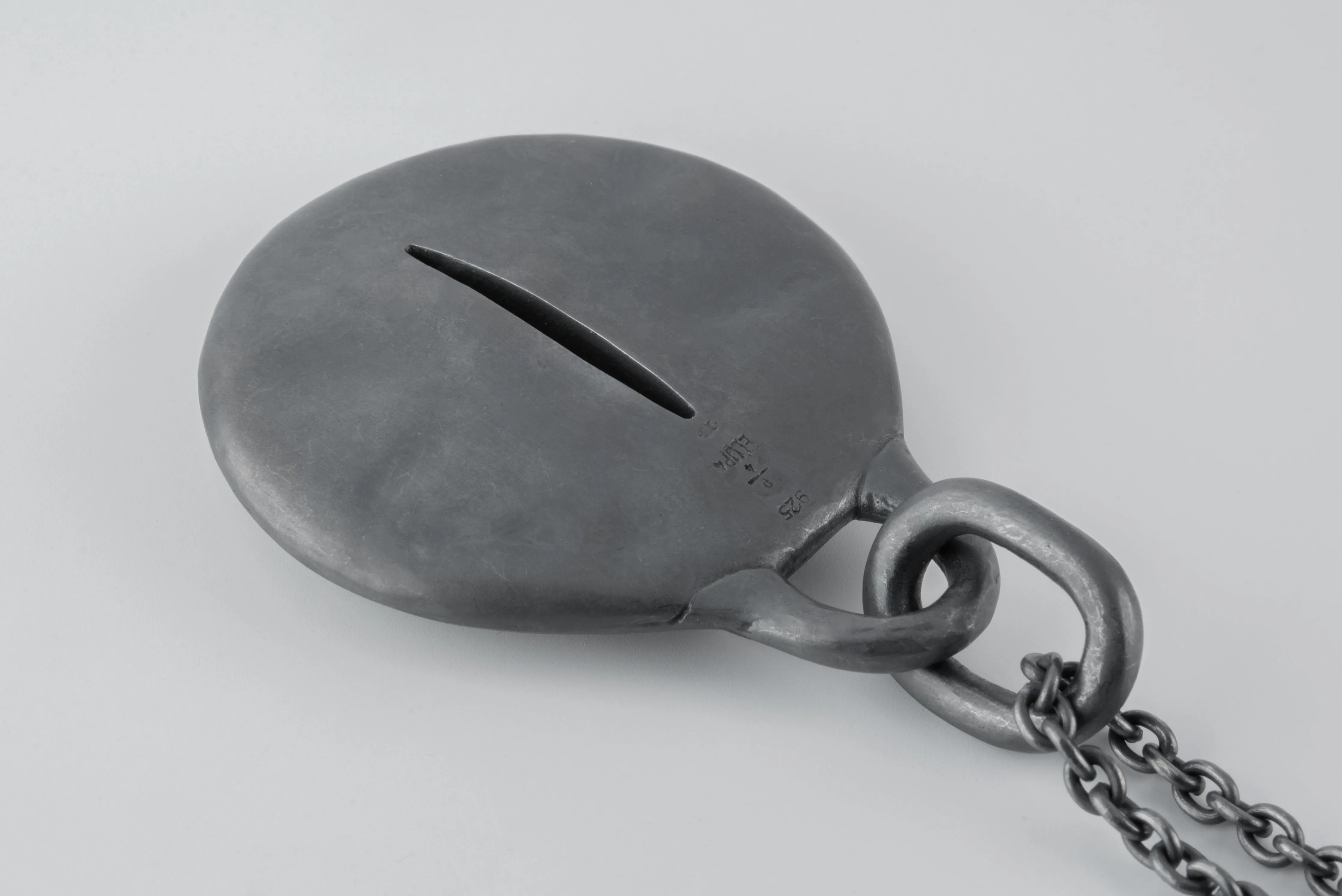 Disk Necklace (45mm, Slit, Mega Pavé, KA+DIA) sold by Parts of Four product image thumbnail 2