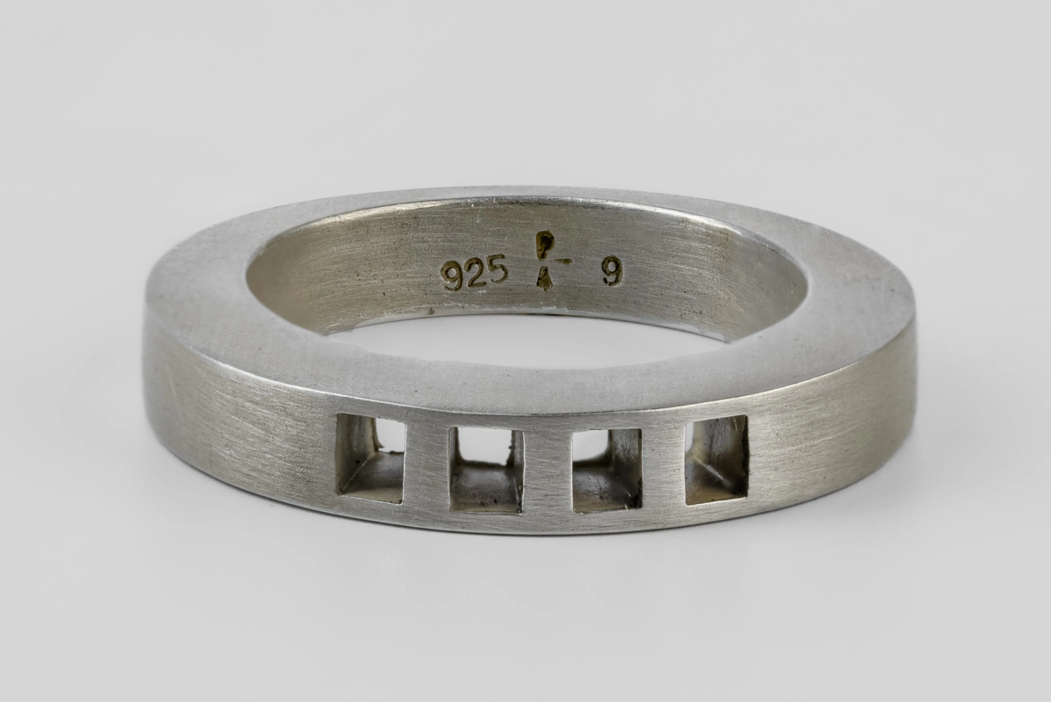 Crescent Ring (4-Bar Punchout, 4mm, DA) sold by Parts of Four product image thumbnail 3