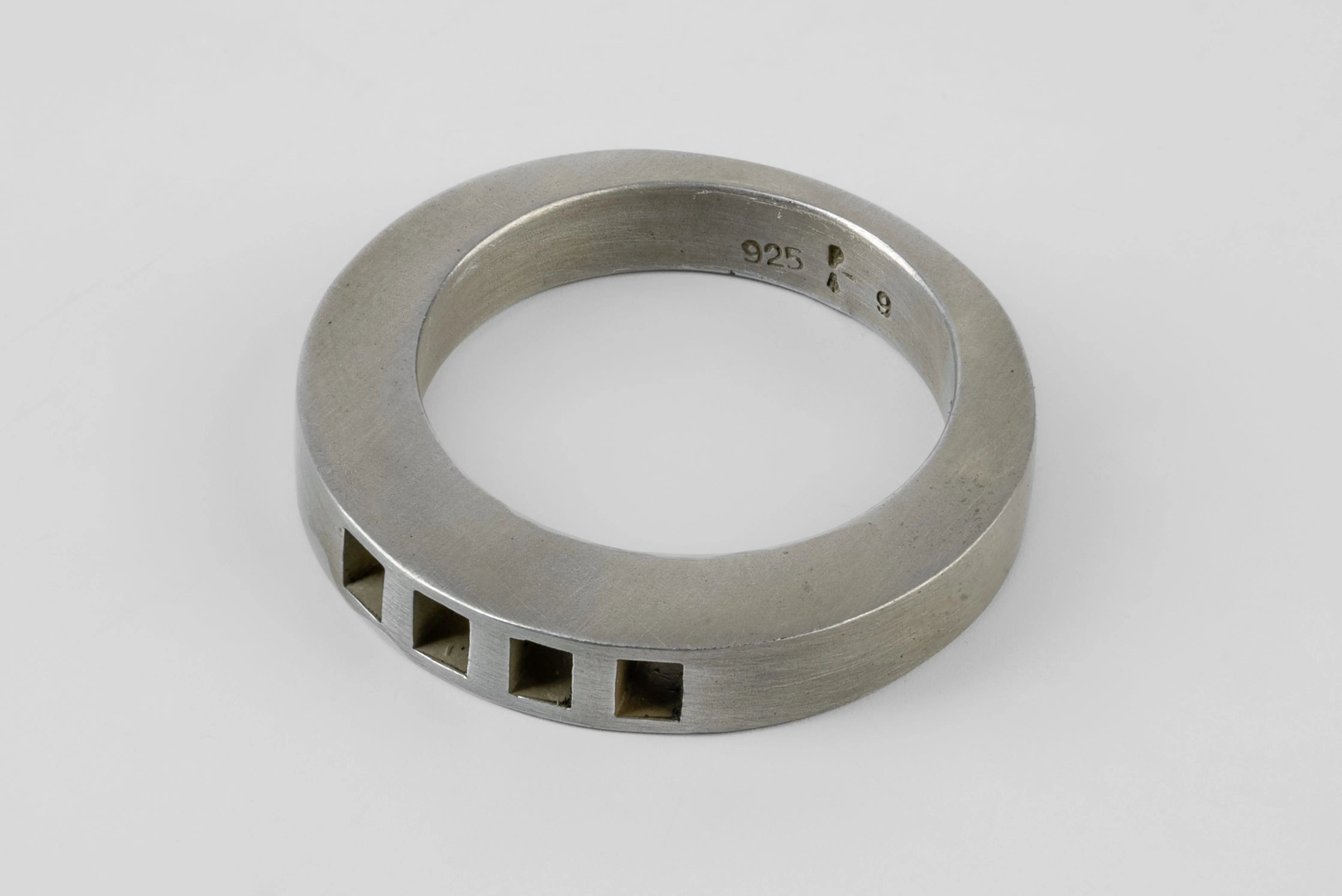 Crescent Ring (4-Bar Punchout, 4mm, DA) sold by Parts of Four