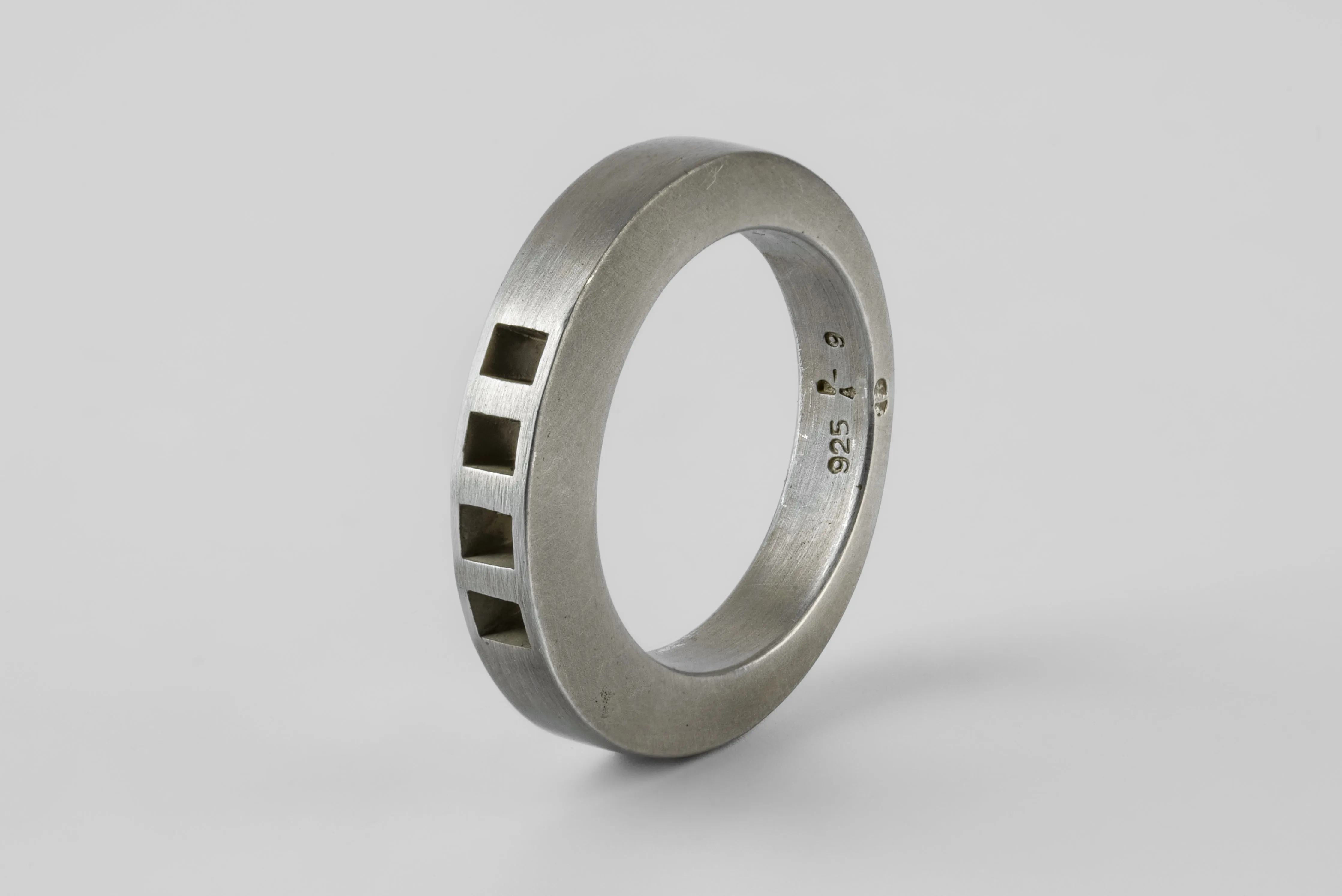 Crescent Ring (4-Bar Punchout, 4mm, DA) sold by Parts of Four product image thumbnail 2