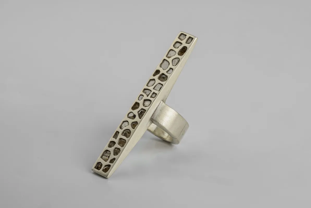 Sistema Ring (Rotated Bridge, Mega Pavé, 9mm, MA+DIA) sold by Parts of Four