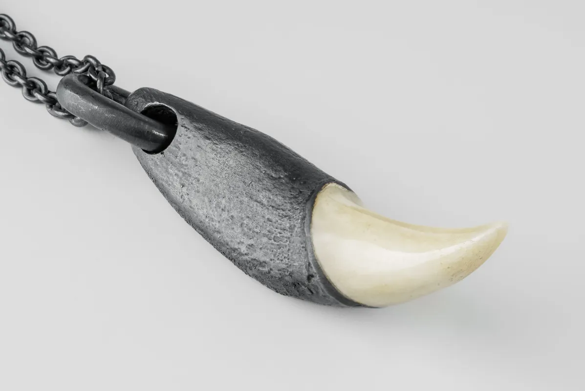 Bear Tooth Necklace Ghost Hybrid (Small, KA+MB) sold by Parts of Four