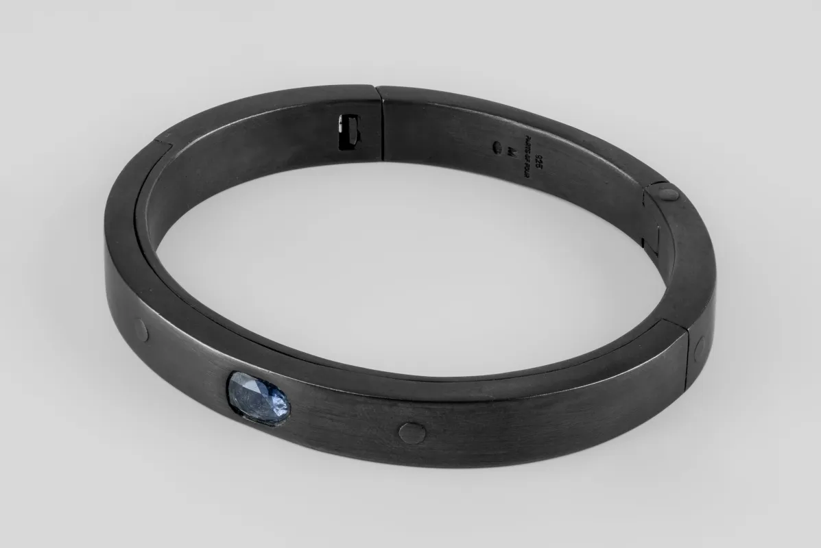 Sistema Bracelet v2 (1.0 CT, Blue Sapphire Faceted Slab, 9mm, KA+BSAF) sold by Parts of Four