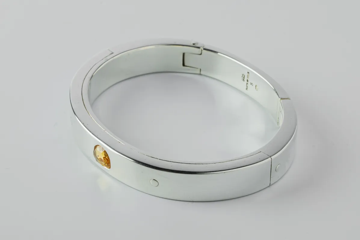 Sistema Bracelet v2 (1.0 CT, Orange Sapphire Faceted Slab, 9mm, PA+OSAF) sold by Parts of Four