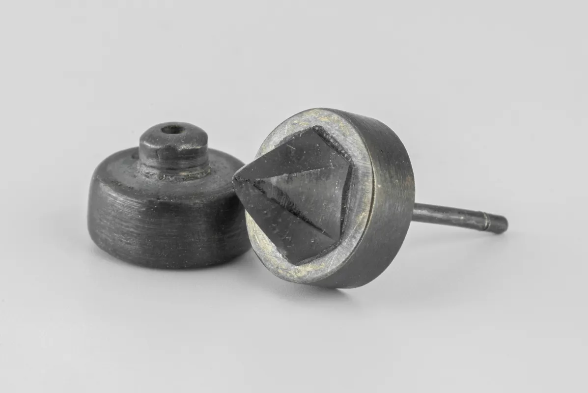 Stud Earring (9mm, Herkimer Spike, KA+HER) sold by Parts of Four