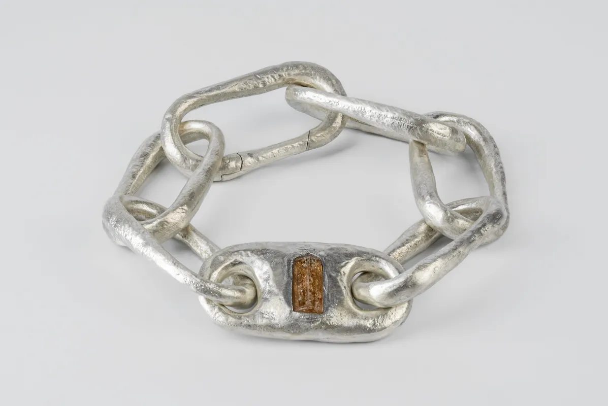 Roman Medium Link Bracelet w/ Medium Closed Link (Imperial Topaz, MA+ITOP) sold by Parts of Four