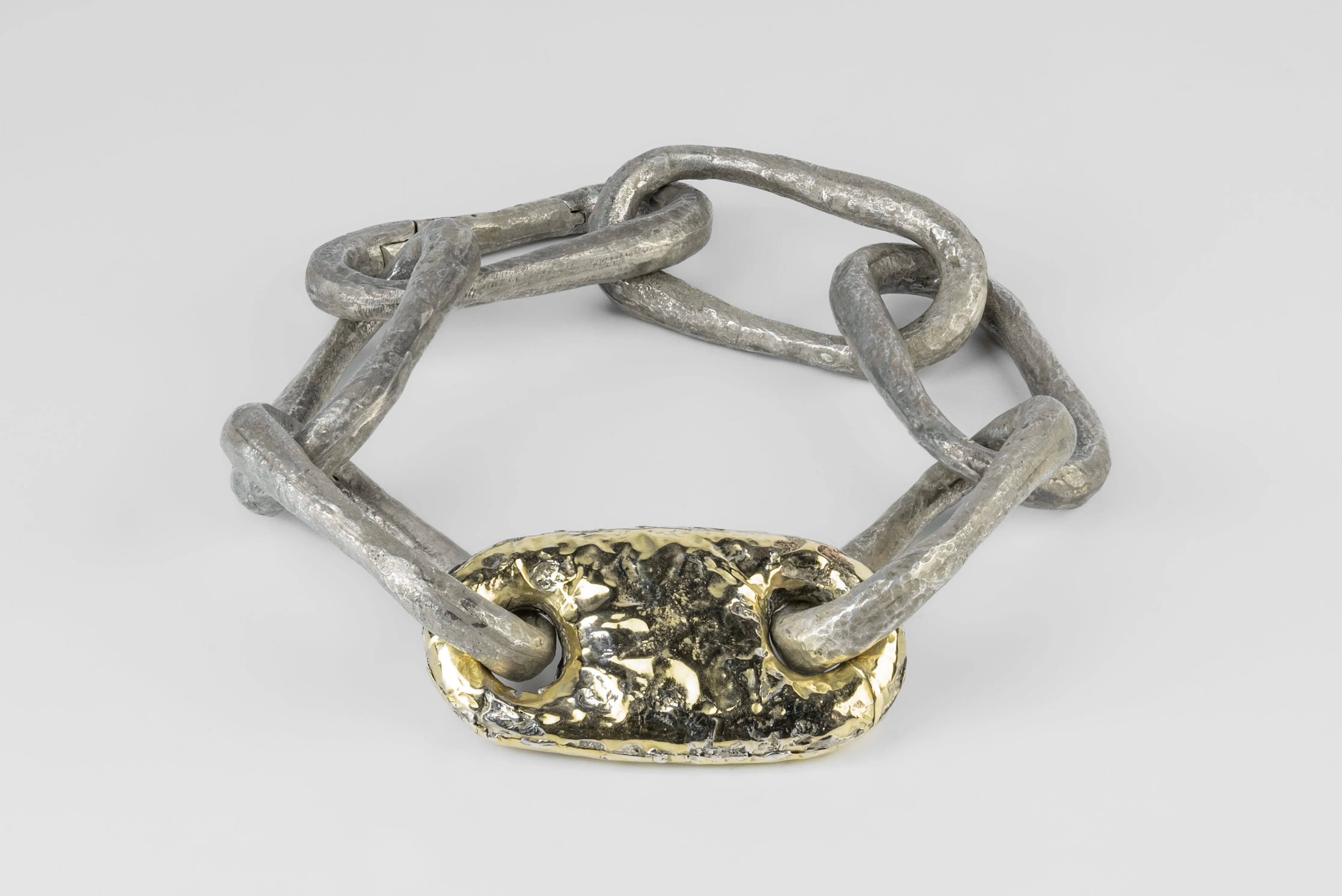 Roman Medium Link Bracelet w/ Medium Closed Link (Fuse, DA18K) sold by Parts of Four