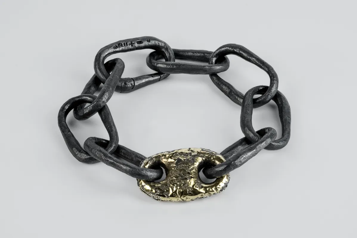 Roman Small Link Bracelet w/ Small Closed Link (Fuse, KA+DA18K) sold by Parts of Four