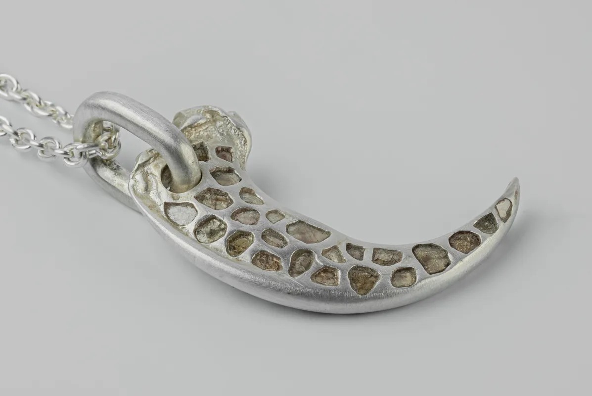 Bear Claw Necklace (Mega Pavé, MA+DIA) sold by Parts of Four