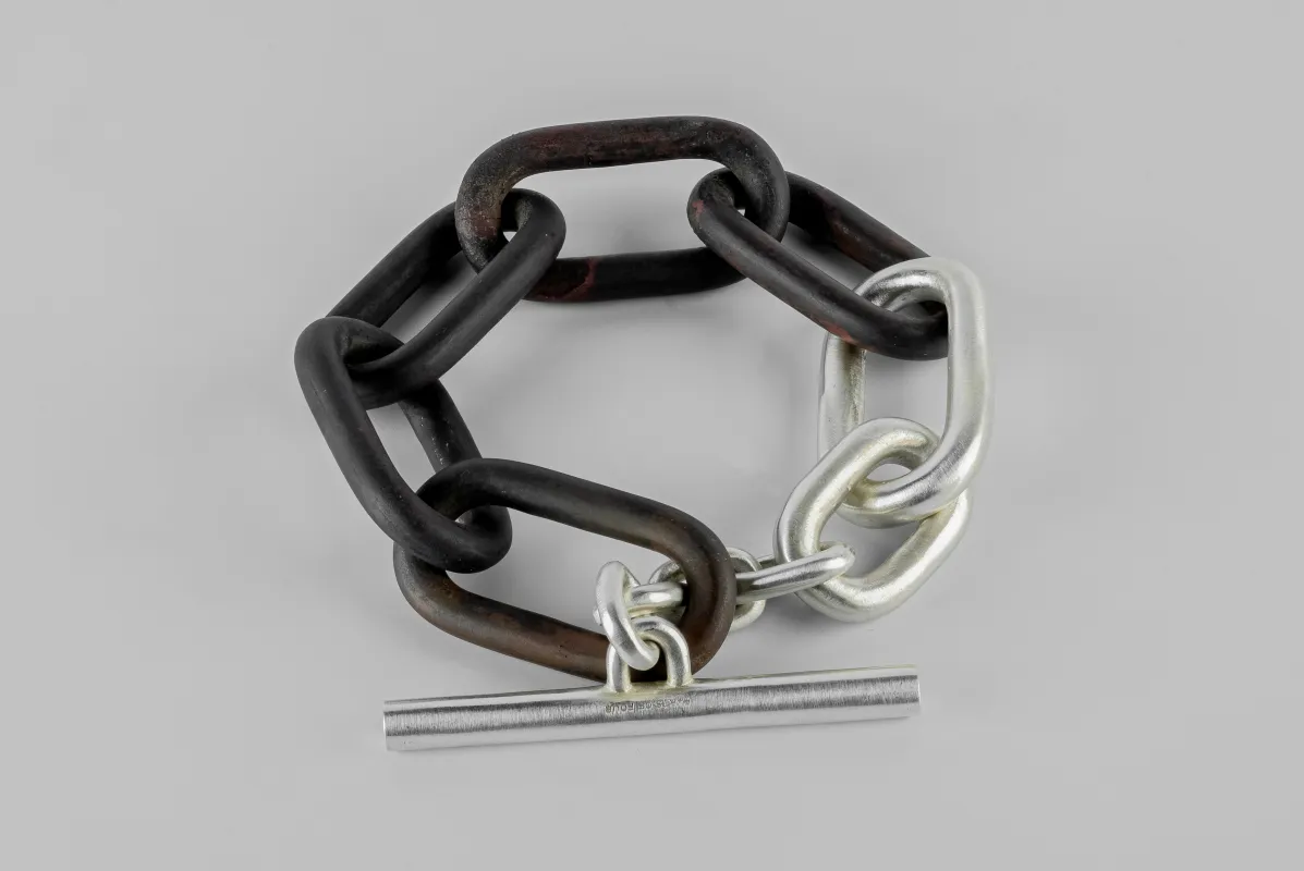 Toggle Chain Bracelet (Medium Links, DR+MA) sold by Parts of Four