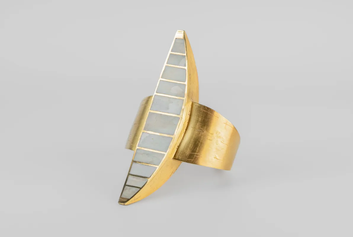 Crescent Bracelet (Radiant Expansion, Hathor Inlay, AG+MB) sold by Parts of Four