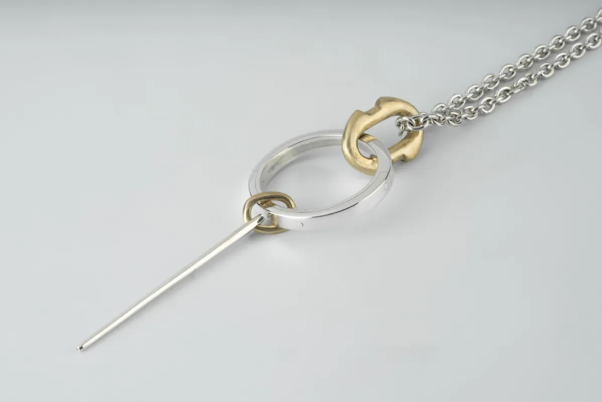 Portal Necklace (Mini Spike Var., PA+MR) sold by Parts of Four