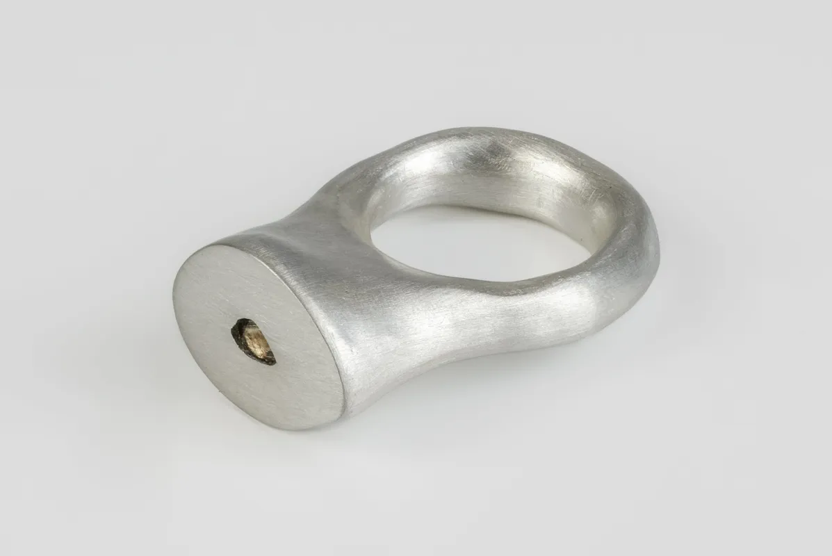 Tall Roman Ring ("The Eye", 0.1 CT, Diamond Slab, MA+DIA) sold by Parts of Four