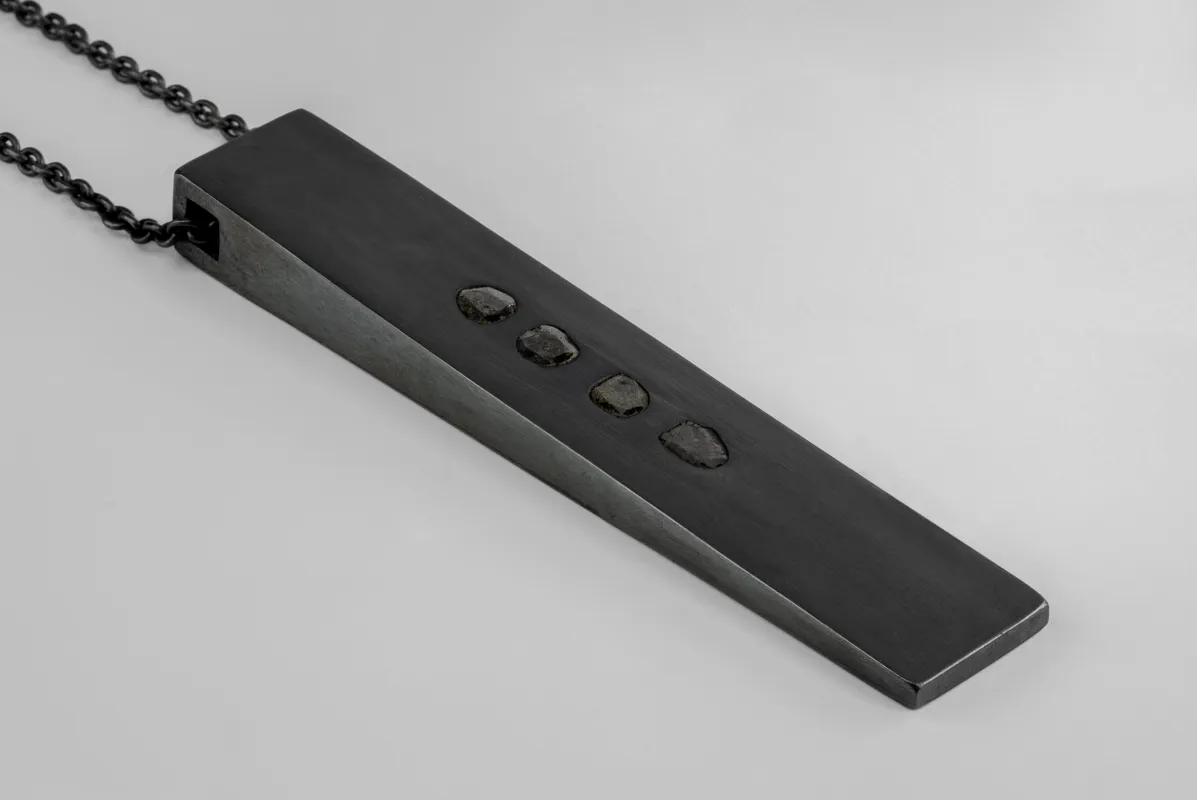 Wedge Necklace (1.45 CT, 4 Diamond Slabs, KA+DIA) sold by Parts of Four