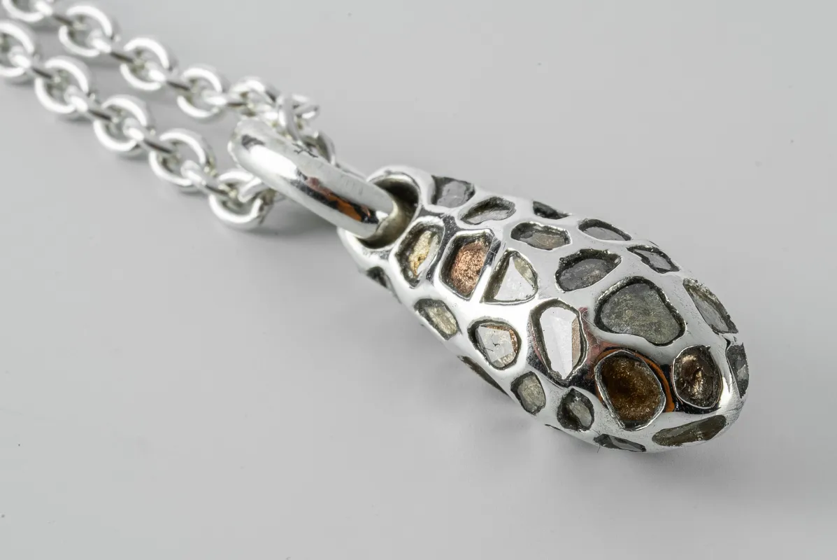 Chrysalis Necklace (Nympha, Mega Pavé, No.1, PA+DIA) sold by Parts of Four