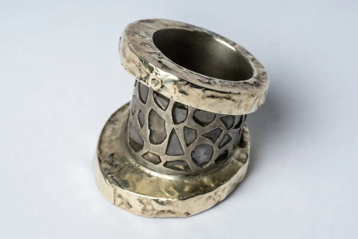 Chasm Ring v2 (Fuse, Hyper Wide, Mega Pavé, DA10KW+DIA) sold by Parts of Four