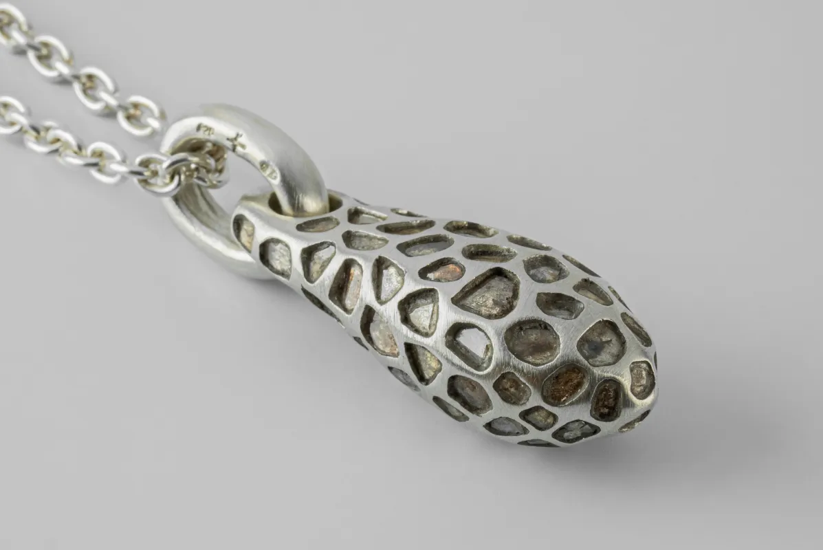 Chrysalis Necklace (Nympha, Mega Pavé, No.3, MA+DIA) sold by Parts of Four