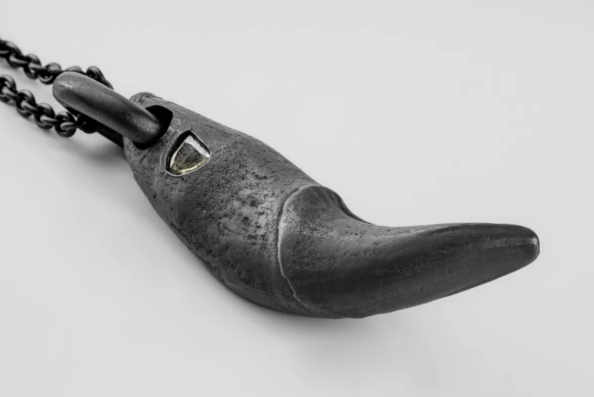 Bear Tooth Necklace Ghost (Small, 0.2 CT, Diamond Slab, KA+DIA) sold by Parts of Four