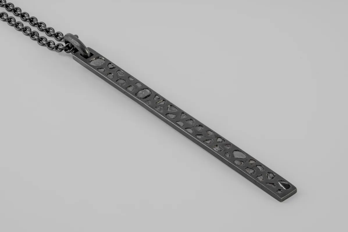 Plate Necklace (Mega Pavé, Half, KA+DIA) sold by Parts of Four