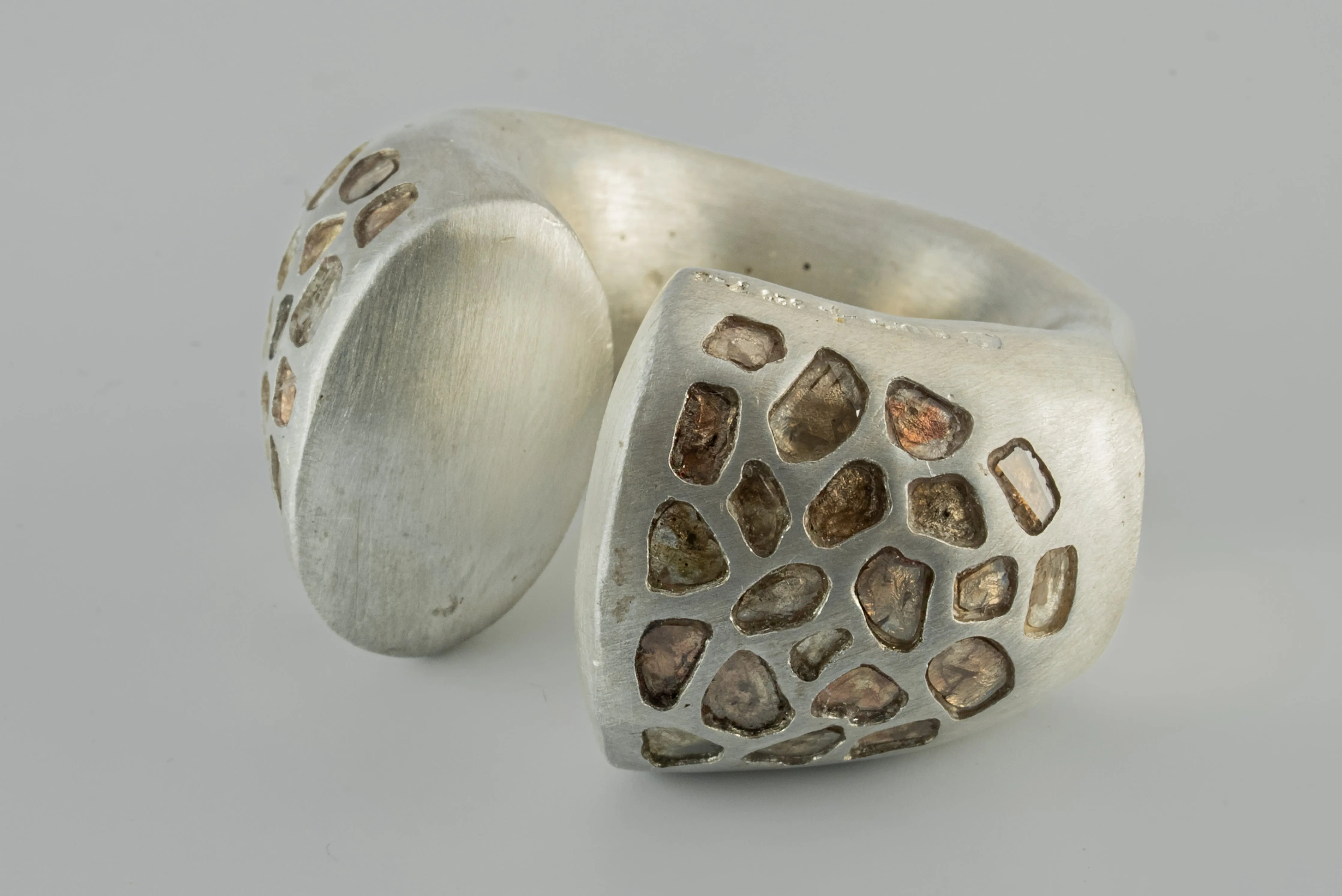 Giant Druid Ring (Arc Set, Mega Pavé, MA+DIA) sold by Parts of Four