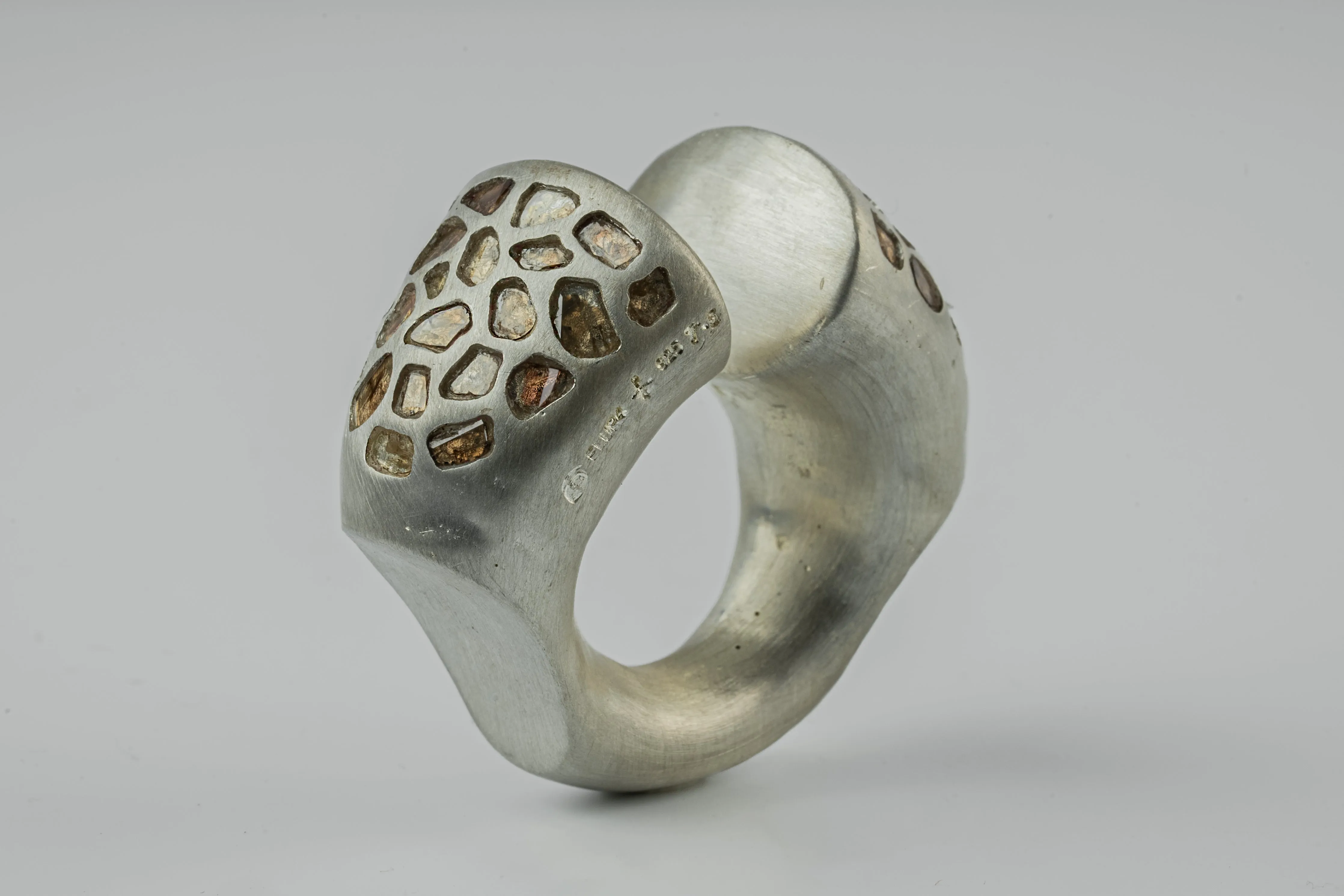 Giant Druid Ring (Arc Set, Mega Pavé, MA+DIA) sold by Parts of Four product image thumbnail 2
