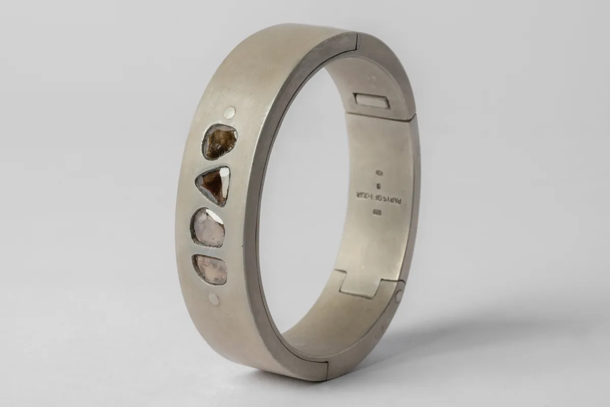 Sistema Bracelet v2 17mm (1.6 CT, 4 Diamond Slabs, DA+DIA) sold by Parts of Four